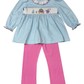 Whimsy Bay Princess Ball Smocked Pant Set