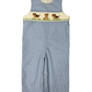 Delaney Boys Blue Check Long Jon Jon Smocked Puppy Love