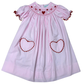 Delaney Pops of Love Smocked Bishop Dress