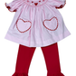Delaney Pops of Love Smocked Bishop Pants Set