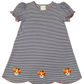 Whimsy Bay Orange & Purple Tiger Scalloped Dress