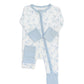 Uptown Baby Blue Safari Sleep Romper