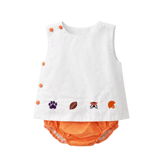 Krewe Kids Liam Diaper Set, Clemson Tigers