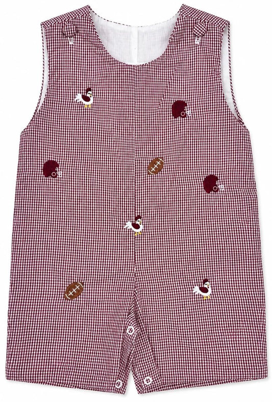 Krewe Kids Elliott Jon Jon, All Over Embroidery Garnet Gamecock
