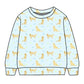 Three Little Ducks Campbell Crewneck--Puppy Pals Blue