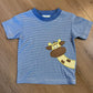 Zuccini GIRAFFE HARRY'S PLAY TEE, PERIWINKLE BITTY
