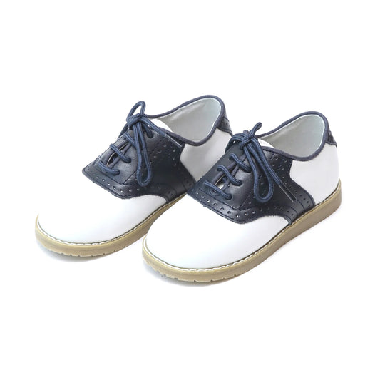 L'Amour Shoes Luke Two Tone Leather Saddle Shoe