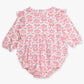 Rufflebutts Fairytale Pumpkins Knit Long Sleeve Flutter Bubble Romper