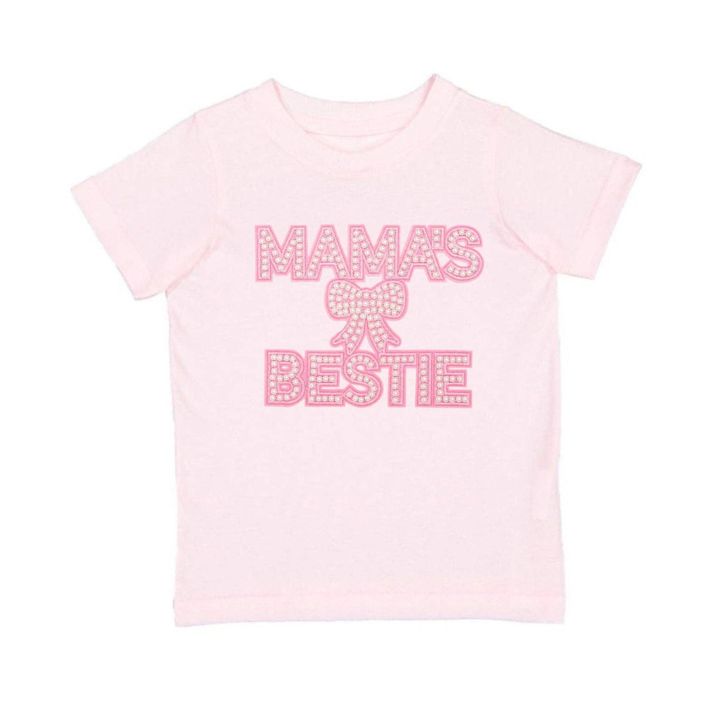 Sweet Wink Mama's Bestie Pearl Patch Short Sleeve T-Shirt -Mother's Day