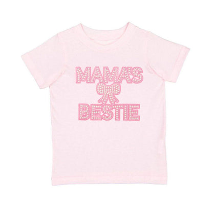 Sweet Wink Mama's Bestie Pearl Patch Short Sleeve T-Shirt -Mother's Day