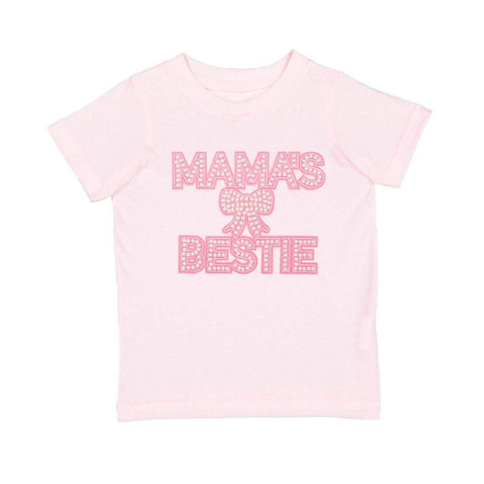 Sweet Wink Mama's Bestie Pearl Patch Short Sleeve T-Shirt -Mother's Day