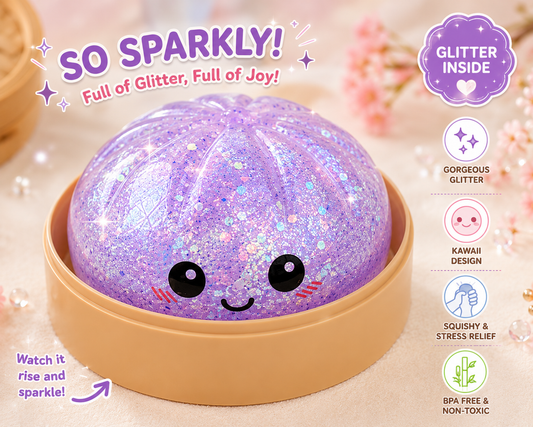 Glitter Squishy Dumpling Toy
