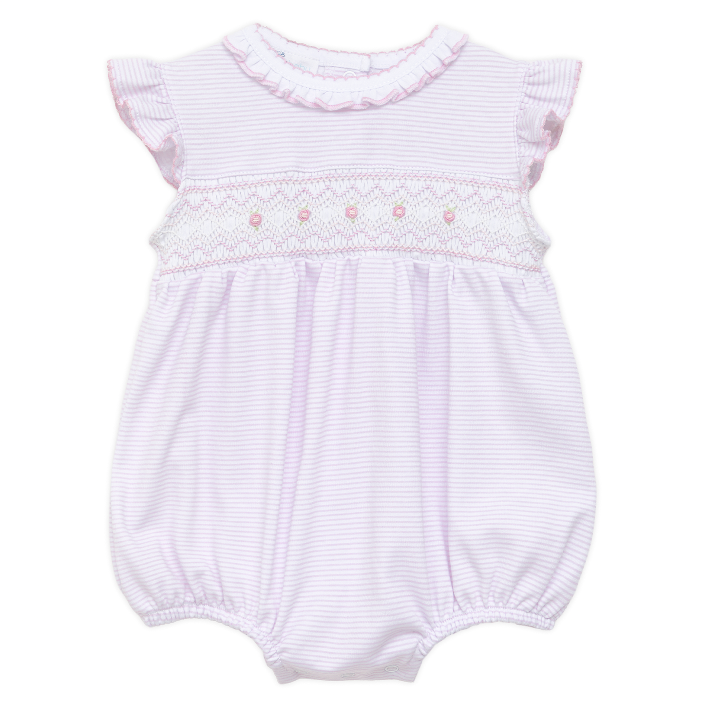 Magnolia Baby Julia Smocked Bubble - Pink