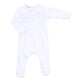 Magnolia Baby Solid Essentials White Smocked Footie
