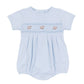 Tiny Tailgater Smocked Bubble - Light Blue