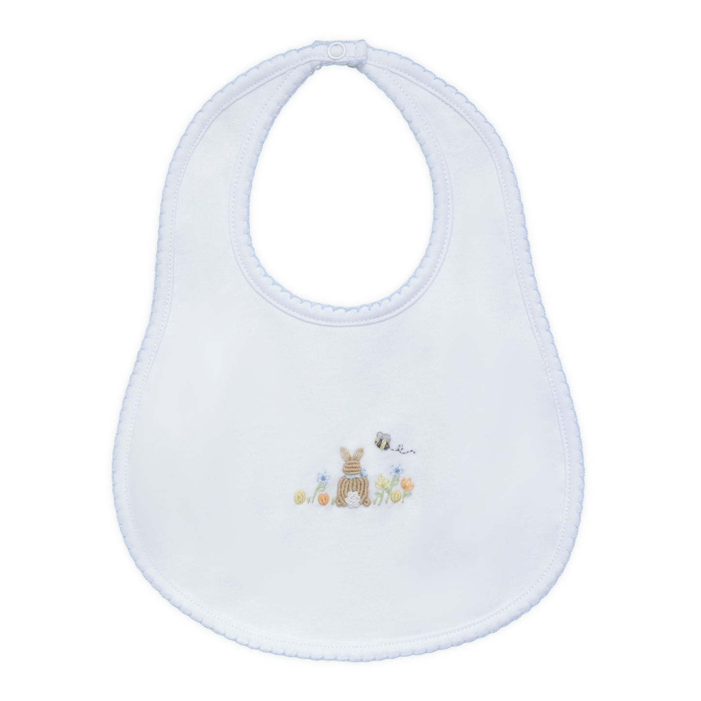 Magnolia Baby Bunny's Basket Bib - Light Blue