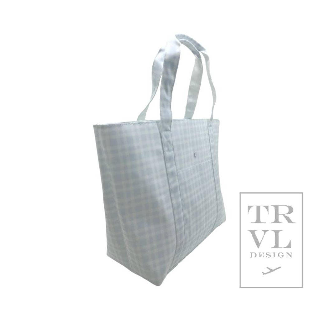 TRVL Design Jumbo Tote - X-large Tote Pimlico Plaid Blue