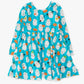 Rufflebutts Halloween Boo Bash Knit Long Sleeve Twirl Dress