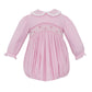 Petit Bebe Charlotte Pink Corduroy Long Sleeve Bubble