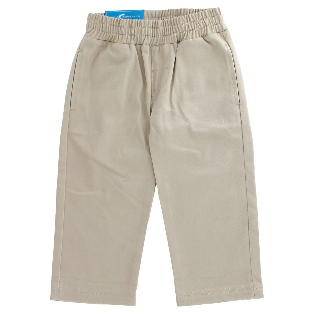 Bailey Boys Charlie Pull On, Khaki Twill Pants