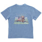Bailey Boys Short Sleeve Logo Tee, Retriever on Heathered Blue
