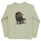 Bailey Boys Long Sleeve Logo Tee, Spaniel/Pistachio