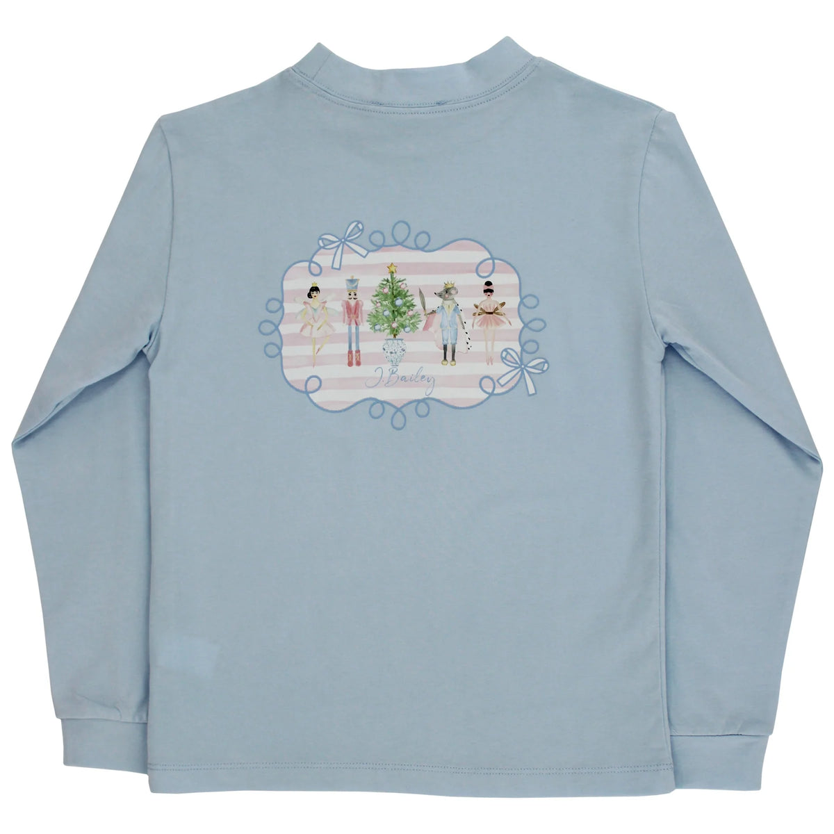 Bailey Boys Long Sleeve Logo Tee, Nutcracker Bayberry