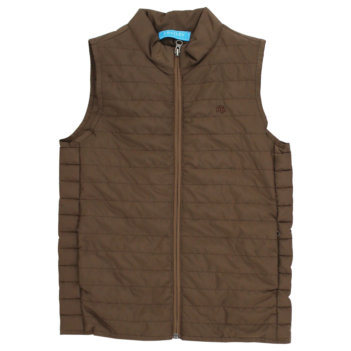 Bailey Boys Quilted Vest--Chestnut Brown