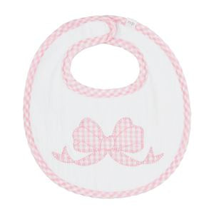 Mud Pie Bow Applique Bib