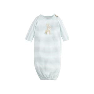 Mud Pie Blue Stripe Bunny Gown