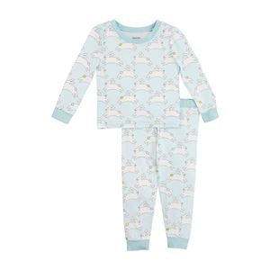 Mud Pie Blue Bunny Pj Set