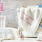 Cupcakes and Cartwheels Thank Heaven Embroidered Knit Cotton Blanket