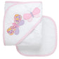 3 Marthas Butterfly Applique Hooded Towel and Washcloth Set