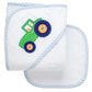 3 Marthas Tractor Applique Hooded Towel and Washcloth Set