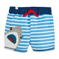 Mud Pie Shark Applique Swim Trunks
