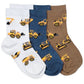 Jefferies Socks Construction Crew Socks Triple Treat--Putty