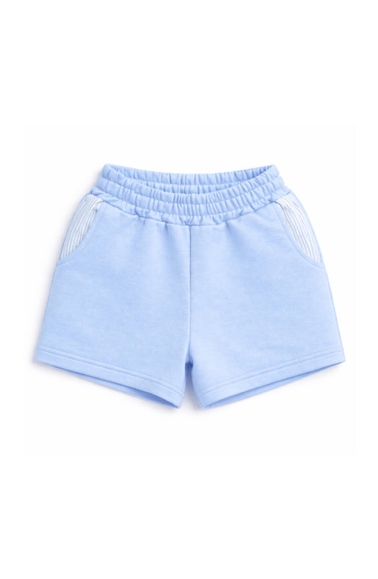 Bits and Bows The Seersucker Pocket Short - Blue
