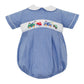 Petit Bebe Tow Trucks Royal Gingham Boy's Bubble