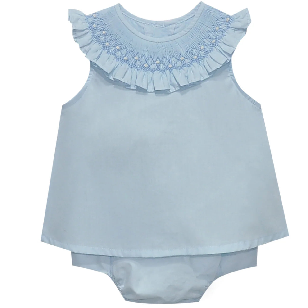 Baby Sen Blue Zadie Bloomer Set--Breezy Bluebell
