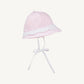 Beaufort Bonnet Hollingsworth Hat--Palm Beach Pink/Worth Ave White