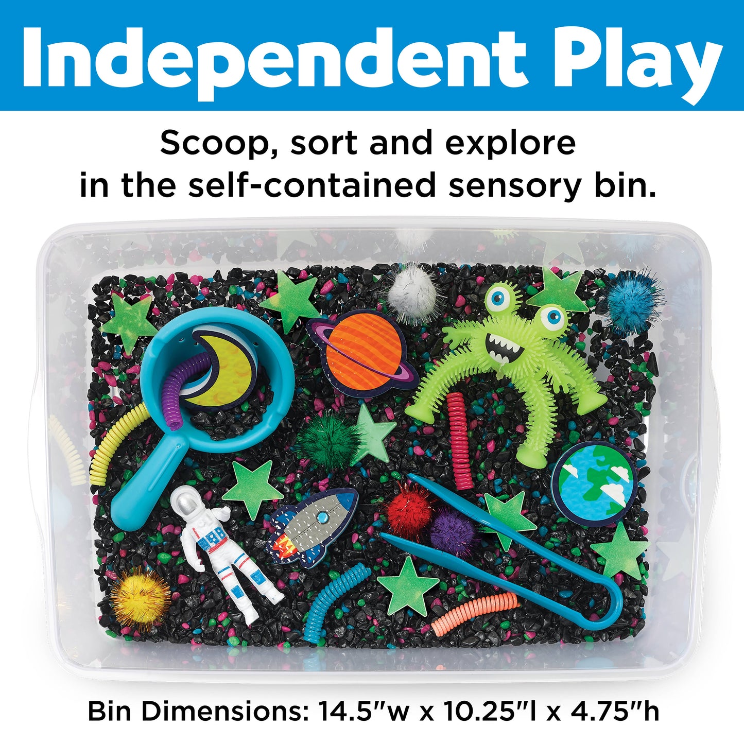 Faber-Castell Sensory Bin Outer Space Activity Bin for Kids