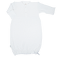 Paty Placket Gown, White 154
