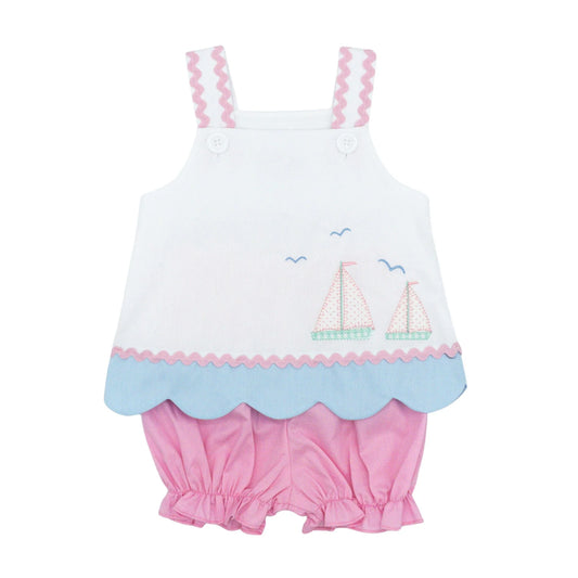 Whimsy Bay St Johns Sailboat Applique Bloomer