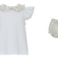 Petit Bebe Light Blue Floral Bloomer with Light Blue Blouse