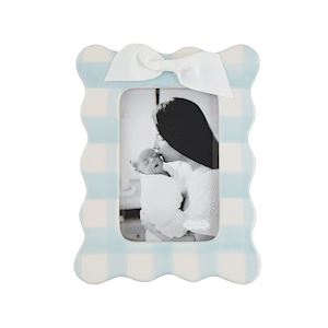 Mud Pie Vertical Blue Bow Frame