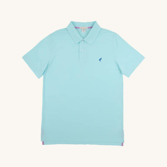 Beaufort Bonnet Prim and Proper Beach Polo--Edisto Egg Blue