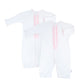 Paty Converter White with Pink Chiffon Trim