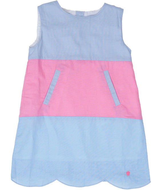 The Oaks Piper Blue and Pink Colorblock Dress