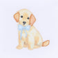 Magnolia Baby Sweet Golden Bib - Light Blue