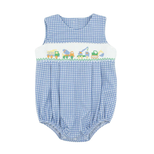 Whimsy Bay Construction Crew Smocked Bubble